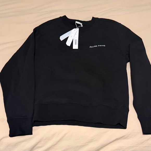 Filling Pieces Men's Crewneck Sweater in Black